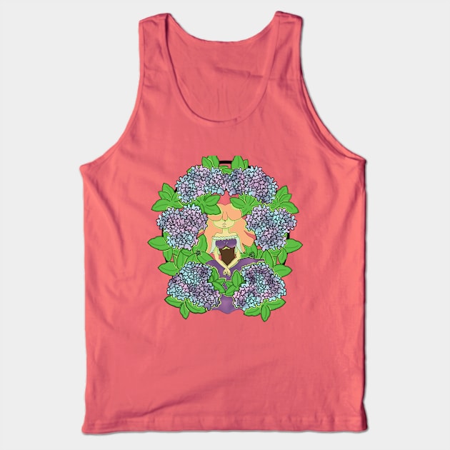 Blind Hydrangea Tank Top by Hoshi3Kara